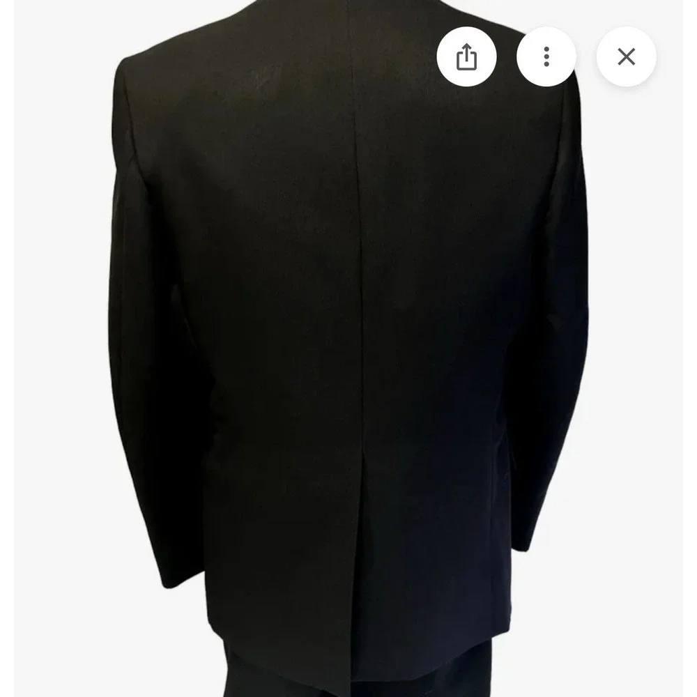 2pc Raffinati ROBERT WAGNER Black Tuxedo SATIN LAPEL Prom Formal Tux Suit 42R